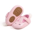 thumbnail image 7 of Infant Baby Girls Soft Sole Bowknot Princess Wedding Dress Mary Jane Flats Prewalker Newborn Light Baby Sneaker Shoes Pink 6-9 Months, 7 of 7