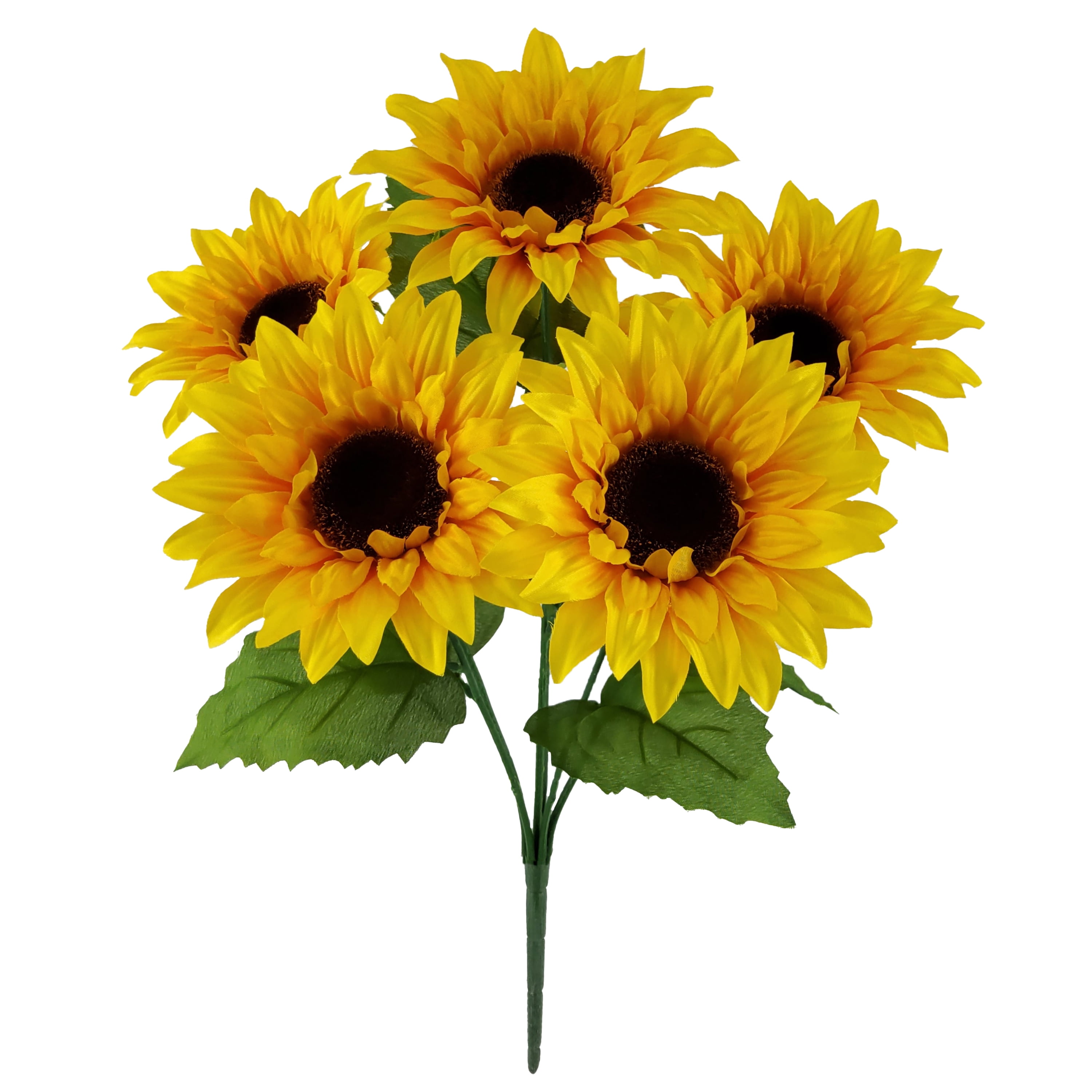 Mainstays 18 inches Indoor Artificial Sunflower Bush, Yellow Color.
