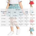 thumbnail image 4 of Loopsun Toddler Girls Casual Skirts 5 to 10 Years Solid Summer Ruffled Elastic Waist Daily Skirts, 4 of 5