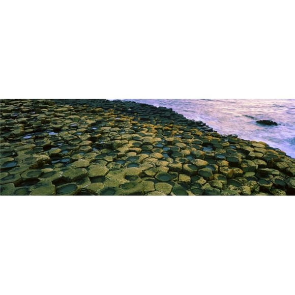 Posterazzi DPI1804256 Giants Causeway Co Antrim Ireland - Area Designated A Unesco World Heritage Site with Basalt Columns Poster Print by The Irish Image Collection, 34 x 11