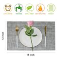 thumbnail image 2 of PVC Placemat Set of 4 Non-Slip Heat Resistant Place Mats, Washable Vinyl Placemats for Dining Table (Black White Mixed), 2 of 7