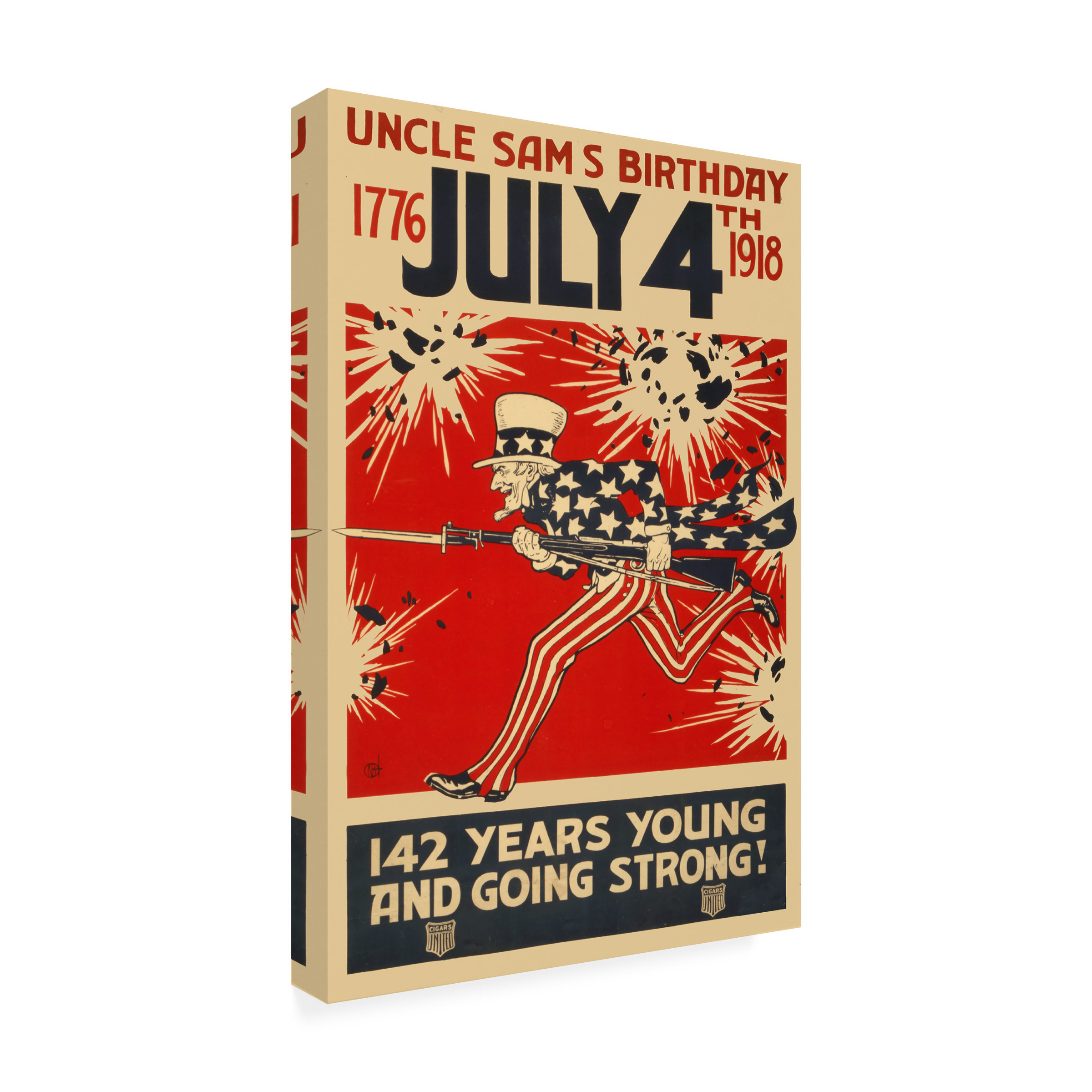 Trademark Fine Art 'July 4Th' Canvas Art by Vintage Apple Collection