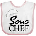 thumbnail image 3 of Inktastic Sous Chef with Toque Hat Boys or Girls Baby Bib, 3 of 4