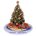 thumbnail image 4 of XMXY Halloween Christmas Tree Skirt, Foxy Moon Sweet Reading Dream Holiday Party Indoor Decorations Ornaments, 36" Inch, 4 of 5