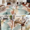 thumbnail image 6 of Area Rug 60×96in, Minimalist Stripe Water Ripple Floor Carpet Living Room Rug, Abstract Ribbon Stitching Art Non-Slip Welcome Mat Indoor Rugs for Bedroom Dining Room, 6 of 9