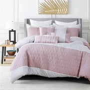 ESCA J 22131V Q Maricela Comforter Set, Pink - Queen Size - 7 Piece