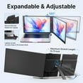 thumbnail image 3 of FORKA Laptop Screen Extender - 14" FHD Dual Portable Monitor, Plug & Play USB-C/HDMI, 1.3lbs Ultra-Thin Travel Monitor for 13"-17" Laptops, Mac/Windows/Android Compatible, 3 of 7
