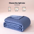 thumbnail image 5 of Waffle Weave Comforter for Hot Sleepers, Lightweight Cooling Blanket, King Size, Blue, 5 of 6