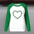 thumbnail image 6 of St Patricks Day Sweatshirt Women Shamrock Long Sleeve Shirt Casual Crewneck Pullover Adies Bow Print Tops St Patrick's Day Shirt, 6 of 7