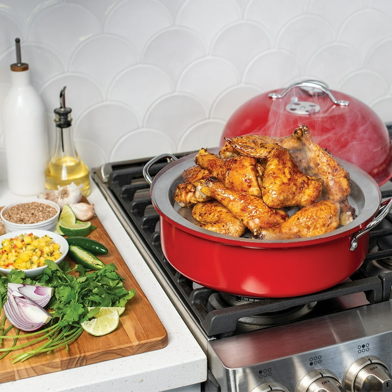Nordic Ware Kettle Smoker with Grill and Drip Pan - Walmart.com