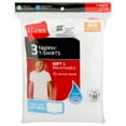 thumbnail image 2 of Hanes Moisture-Wicking Crew Tee Undershirts Size M, 3 Pack, White (Men's), 2 of 2