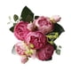 thumbnail image 2 of Flores artificiales, elegante arreglo floral rústico DIY, rosas artificiales, flores de seda Rosa rosa, 2 of 9
