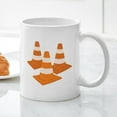 thumbnail image 3 of CafePress - Traffic Cones Mugs - 11 oz Ceramic Mug - Novelty Coffee Tea Cup, 3 of 4