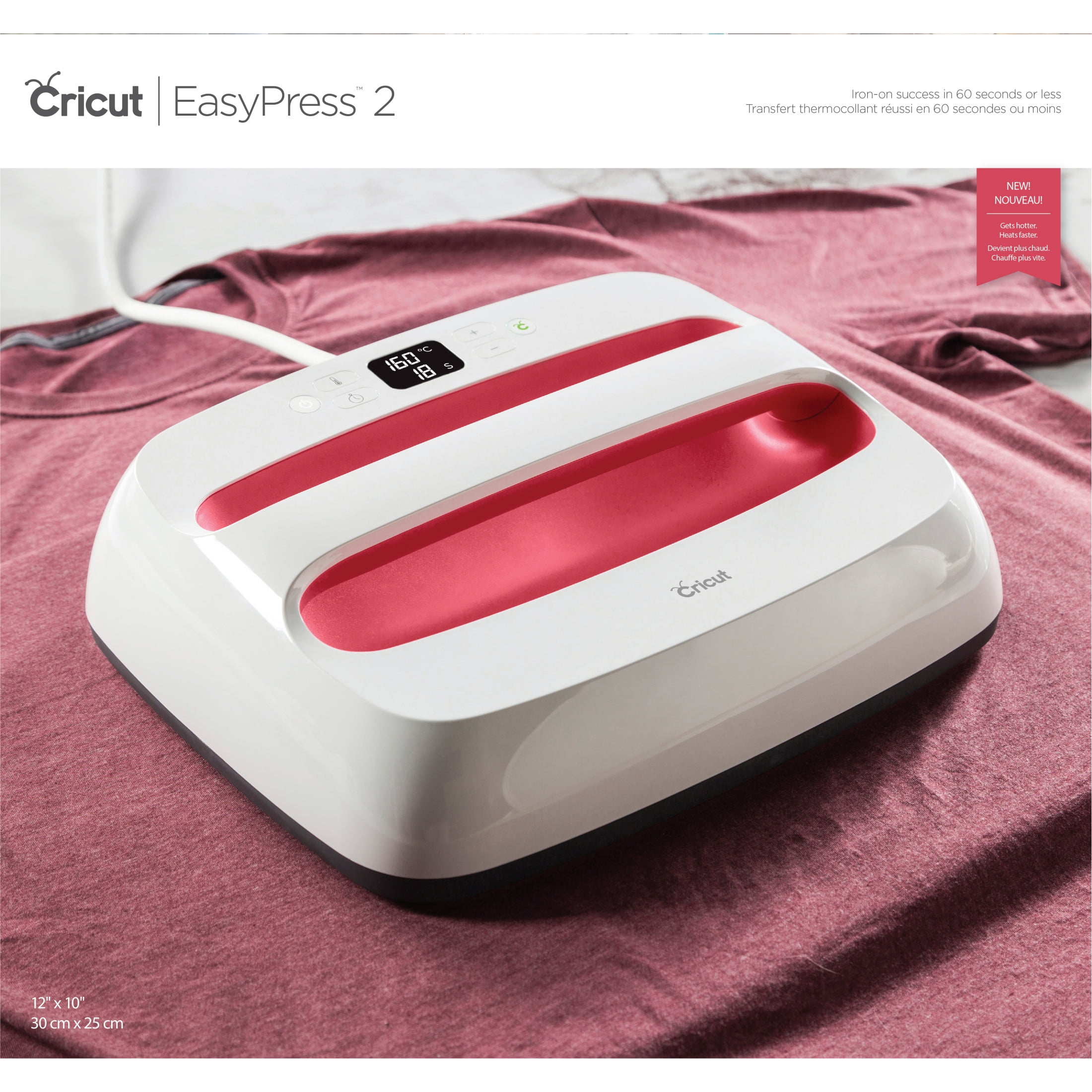 E*n様 Cricut EasyPress 2 ホワイト/レッド Cricut Easy Press 2 Bundle with Cricut Mini Raspberry, 9