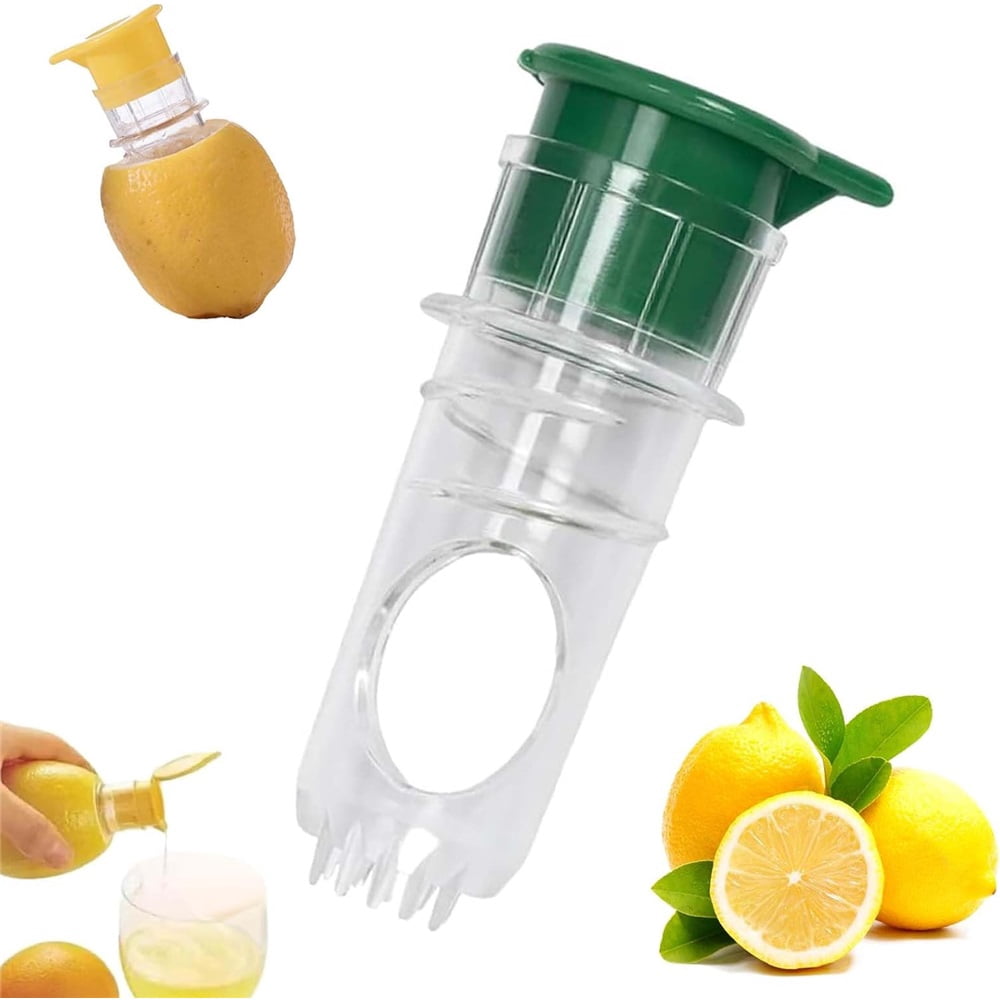 HeeHom Lemon Squeezer Manual Juicer - 2025 New Screw-Top Design with Built-In Filter for Oranges, Lemons & Limes | Portable Citrus Press for Cocktails, Kitchen & Travel (PP Material)