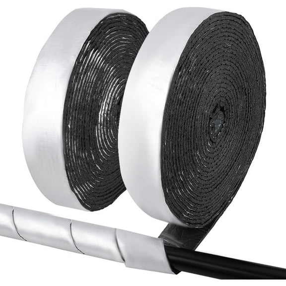 1 roll Self-Adhesive Roof Thermal Insulation Cotton Aluminum Foil Rubber Insulation Board Silver 47x4mm 10m/roll Plastic