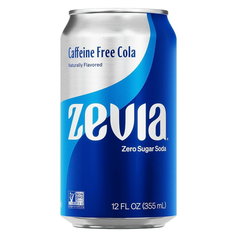 Zevia Zero Calorie, Caffeine Free Cola Soda -- Pack of 6 Cans