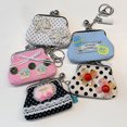 thumbnail image 5 of Canvas Look Coin Purse with Structured Clasp Frame, Compact Accessory for Commute Essentials, Tote Storage, Daily Use, 5 of 9