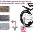 thumbnail image 3 of ZHAOCHENG Rueditas de entrenamiento para bicicletas infantiles, 12-20 pulgadas, color rosa, 3 of 5
