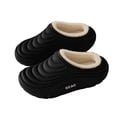thumbnail image 6 of QQAMB Slippers for Women Waterproof Winter Warm Soft Cozy Fuzzy Indoor Outdoor Striped Slip-On House Slippers, 6 of 7