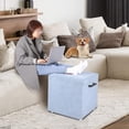 thumbnail image 4 of Lineslife 2-in-1 Folding Pet Stairs for High Bed Storage Ottoman Pet Steps for Small Large Dogs Cats, Blue, 4 of 9