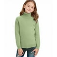thumbnail image 6 of Turtleneck Sweaters for Boys Girls 2-15 Years Kids Winter Knitwear Clothes Long Sleeve High Neck Knit Pullover Top (10 Years, Mint Green), 6 of 7