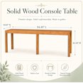 Tribesigns 95 Inch Solid Wood Console Table, Extra Long Rectangular ...