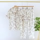 thumbnail image 1 of Pijamas de mujer primavera y otoño verano gasa de algodón fino pantalones cortos de manga larga conjunto de tres piezas conjunto de ropa de hogar pastoral, 1 of 5