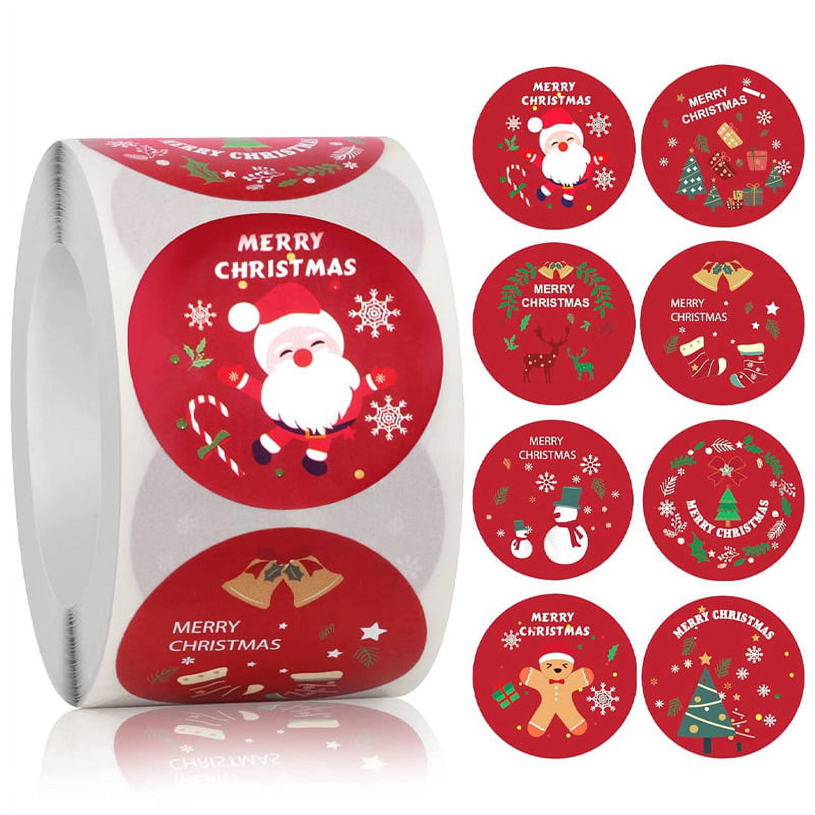 CCYKXA Pegatinas Navideñas, 500 Unidades, Etiquetas Navideñas