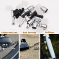 thumbnail image 5 of GFDYREE 40pcs Bicycle Brake Cables Universal Brake & Shift Cables Kit with 8 O-Rings 16 End Ferrules 8 End Caps for Bicycle Repair K-105-40P, 5 of 5