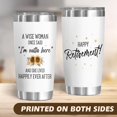 thumbnail image 2 of Retirement Gift for Woman 2025 Happy Retirement Tumbler 20 Oz "A Wise Woman Once Said" Retired Cup Gifts for Coworkers Nurses Bosses Moms Sisters Teachers Ideal Party Decorations, 2 of 6