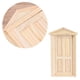 thumbnail image 2 of Mini House Wood Door for Inward Opening 1 Piece Traditional Six Panel Style, 2 of 4
