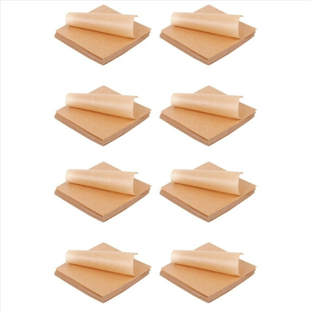 4000 Piezas Hojas para Hornear de Papel Pergamino Sin Blanquear. Pergamino Precortado Antiadherente de Pulgadas. para Envolver