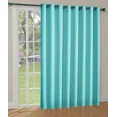thumbnail image 2 of Gorgeous Home Linen Window Thermal Large Curtain for Sliding Door Blackout Panel for Patio & Hall Room Silver Grommets Teal Blue 1pc 100"x 84" Each, 2 of 5