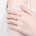 thumbnail image 5 of Anillo HUOGUO Daisy Design con apertura ajustable para mujer, 5 of 5