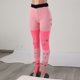 thumbnail image 3 of Gibobby pantalones de mujer de vestir Pantalones largos Multicolor de retazos para mujer, suéter tejido de cintura alta, mallas, pantalones apilados con Verdinegroujero inferior (Rosa, S), 3 of 4