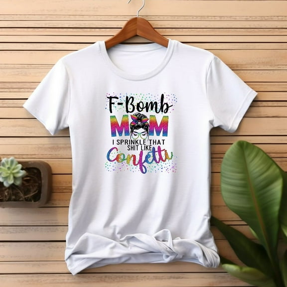Fbomb Mom Shirt Funny Gift For Christmas Oversized Moms Tee Fbomb Designs Mothers Day Present from Son Anniversary Husband Shower Birthday