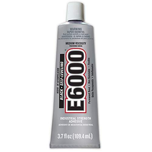 Eclectic Products 230031 3.7 oz. E6000 Medium Viscosity Industrial Strength Adhesive, Black