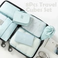 thumbnail image 6 of JTWEEN Packing Cubes,8 Set Packing Cubes Luggage Packing Organizers for Travel Accessories Foldable Luggage Storage Bag for Lightweight Travel,Blue, 6 of 7