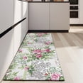 thumbnail image 4 of Pioneer Flower Floral Print Pattern Kitchen Rug Mat,Kitchen Runner Rugs Non Skid Washable,Decorative Kitchen Floor Mats for Kitchen,Sink,Laundry,17"X47", 4 of 5