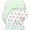 Mint Green, variant on Malarkey Kids Baby Teething Mitten, Infant Teether, Baby Chew Toy, Protects Hands with Gray Stars