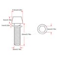 thumbnail image 5 of Yokua 10Pcs M5x20mm Bicycles Stem Screw Tapered Head Bolts Screws with Washers, 5 of 14