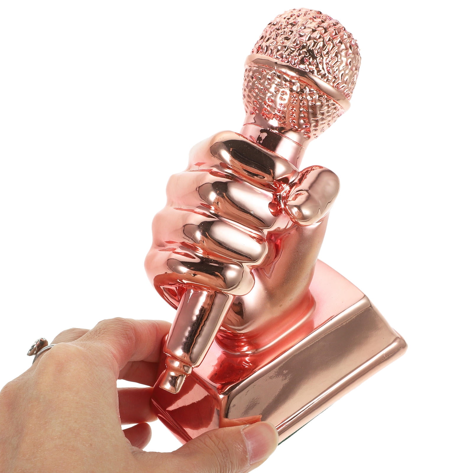 VORCOOL Resin Trophy Award for Singing Competitions Rose Gold Decorative Home Use