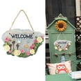 thumbnail image 1 of facefd Door Welcome Sign Decorative Front Door Patio Garden D with Letter Box, 1 of 9