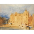 thumbnail image 2 of John Sell Cotman 14x11 Gold Ornate Wood Frame and Double Matted Museum Art Print Titled - The Abbatial House, Abbey of St. Ouen, Silent (1824-31), 2 of 4