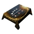 thumbnail image 3 of SDJMa Christmas Gold Tablecloth Chair Cover Set Christmas Decorations , Flash Merry Christmas Tablecloth Oil-Proof and Waterproof & Christmas Chair Covers for Dining Room, 3 of 9