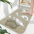 thumbnail image 4 of JingChun Bathtub Mat Non Slip, Shower Foot Scrubber Mat, Long Bath Mat for Tub Non Slip with Suction Cups Drain Holes, Shower Mat with Foot Scrubber, Machine Washable, 4 of 6