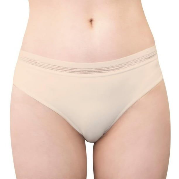 Bikini Marel para Mujer, Beige Elástico Calado en Cintura Talla EG