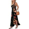 thumbnail image 3 of Robes Formelles et de Soirée Économies d'Été! Aqestyerly Robe Longue Sans Manches à Col Rond Imprimé pour Femmes Robes Maxi d'Été avec Poche, 3 of 6