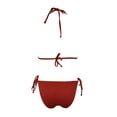 thumbnail image 2 of Traje de Baño Ocean Pacific para Mujer Bikini con Textura y Argolla en Pecho, Amarre ajustable en Cintura Rojo Talla EG 2 Piezas, 2 of 4